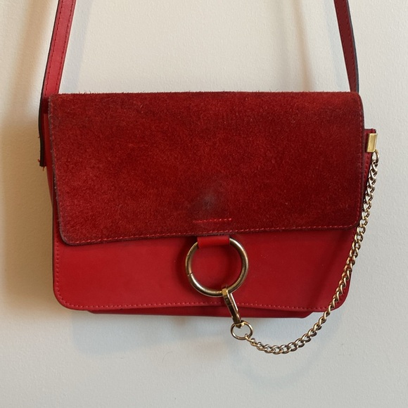 Red leather purse - Picture 2 of 5